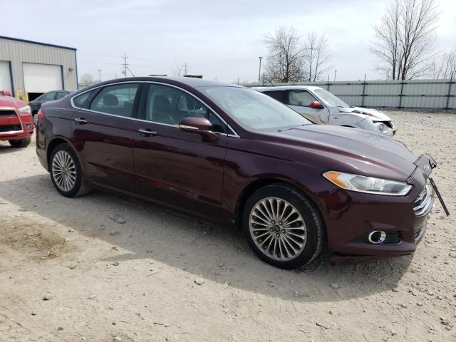 3FA6P0K93DR212971 - 2013 FORD FUSION TITANIUM MAROON photo 4