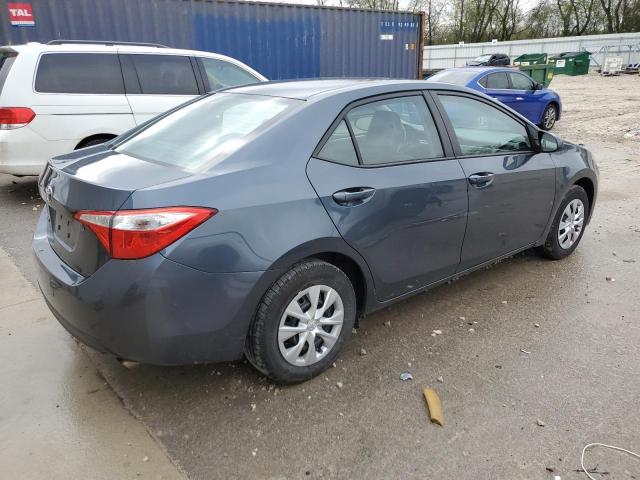 2T1BURHE0FC359395 - 2015 TOYOTA COROLLA L GRAY photo 3