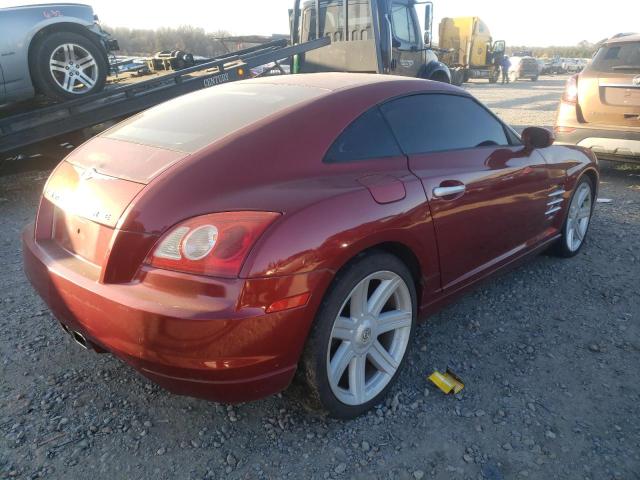 1C3AN69L64X003587 - 2004 CHRYSLER CROSSFIRE LIMITED RED photo 4