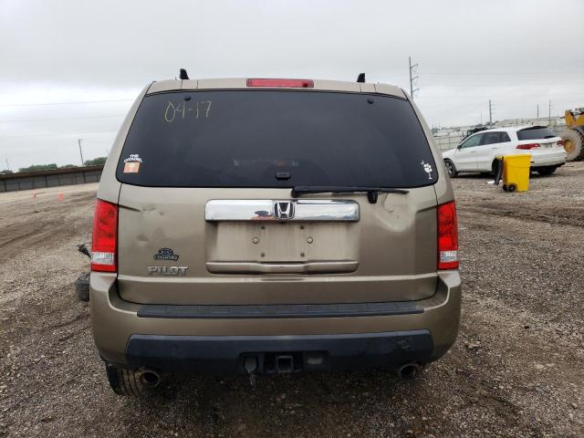 5FNYF3H53BB033128 - 2011 HONDA PILOT EXL BROWN photo 6