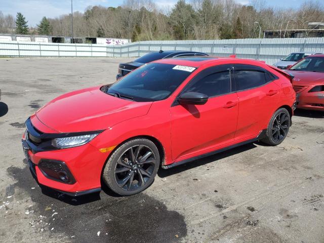 SHHFK7H92KU418496 - 2019 HONDA CIVIC SPORT TOURING RED photo 1