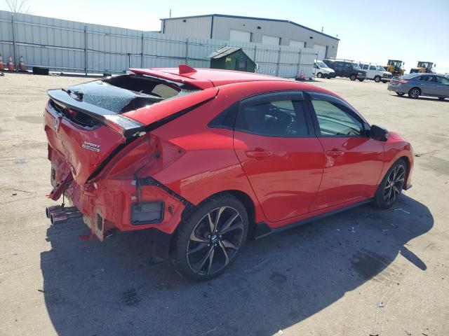 SHHFK7H92KU418496 - 2019 HONDA CIVIC SPORT TOURING RED photo 3