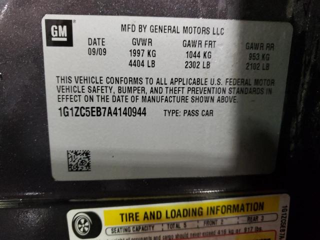 1G1ZC5EB7A4140944 - 2010 CHEVROLET MALIBU 1LT PURPLE photo 13