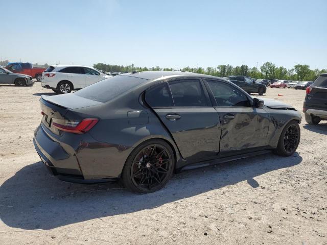 WBS43AY02RFS26756 - 2024 BMW M3 COMPETITION GRAY photo 3