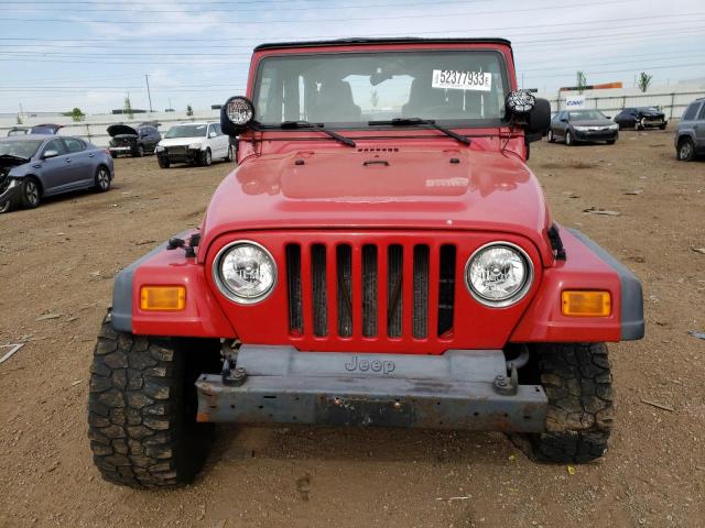 1J4FA49S44P757641 - 2004 JEEP WRANGLER / SPORT RED photo 5