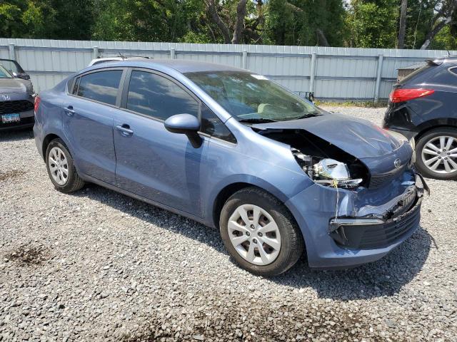 KNADM4A32G6665315 - 2016 KIA RIO LX BLUE photo 4