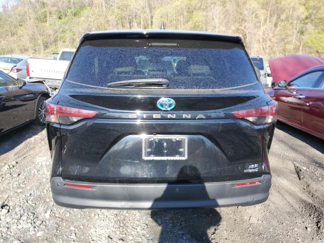 5TDYRKEC4MS005986 - 2021 TOYOTA SIENNA XLE BLACK photo 6