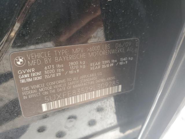 5UXFE83529L309285 - 2009 BMW X5 XDRIVE48I BLACK photo 13