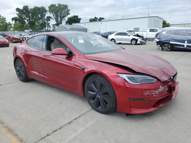 5YJSA1E52PF530241 - 2023 TESLA MODEL S წითელი ფოტო 4