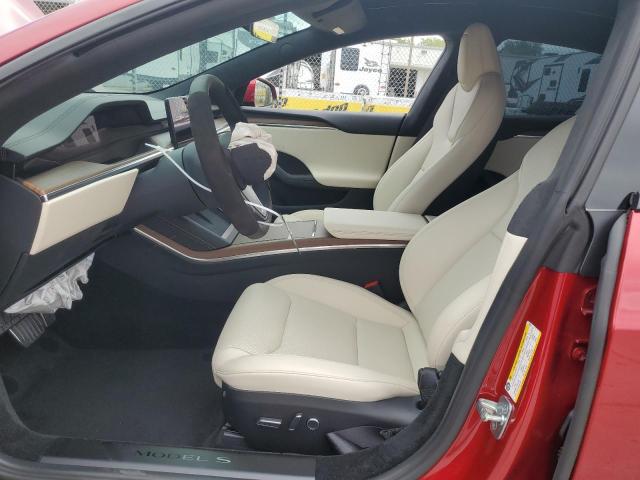 5YJSA1E52PF530241 - 2023 TESLA MODEL S წითელი ფოტო 7