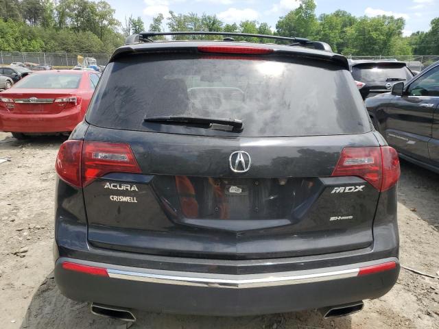 2HNYD2H46CH537671 - 2012 ACURA MDX TECHNOLOGY BLACK photo 6