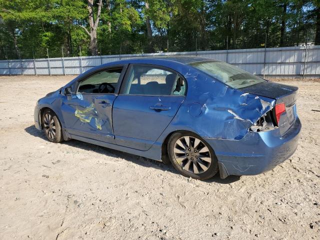 1HGFA16859L012264 - 2009 HONDA CIVIC EX BLUE photo 2