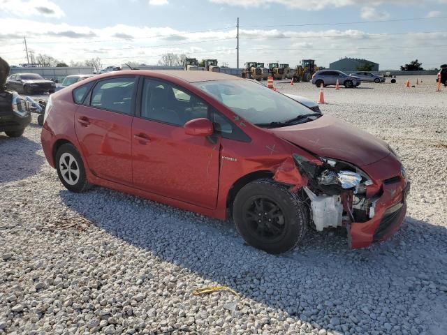 JTDKN3DU2D5573502 - 2013 TOYOTA PRIUS 红色 照片 4