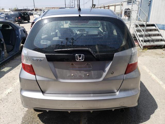 JHMGE8H29AS021048 - 2010 HONDA FIT SILVER photo 6