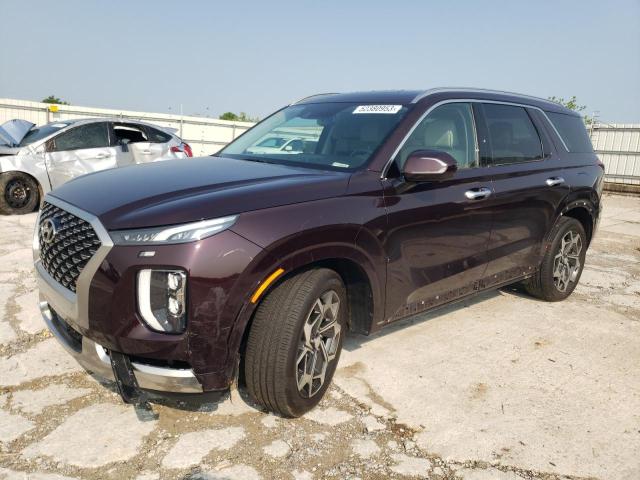 KM8R74HE8NU397172 - 2022 HYUNDAI PALISADE CALLIGRAPHY BURGUNDY photo 1