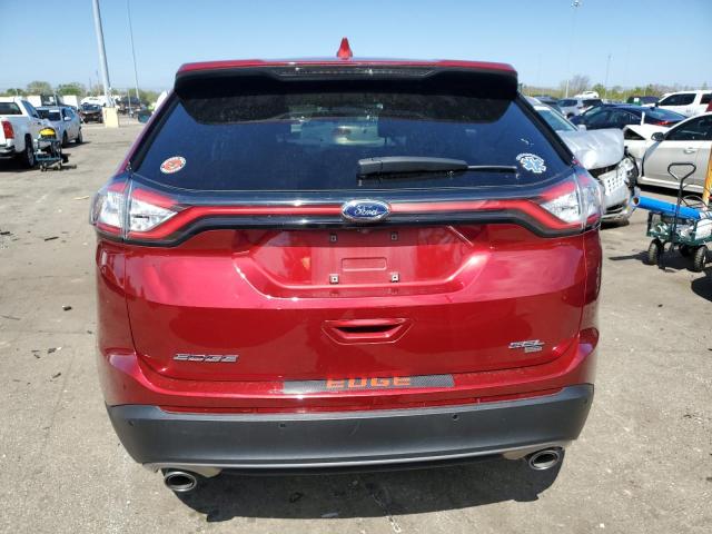 2FMPK4J81GBC64496 - 2016 FORD EDGE SEL RED photo 6