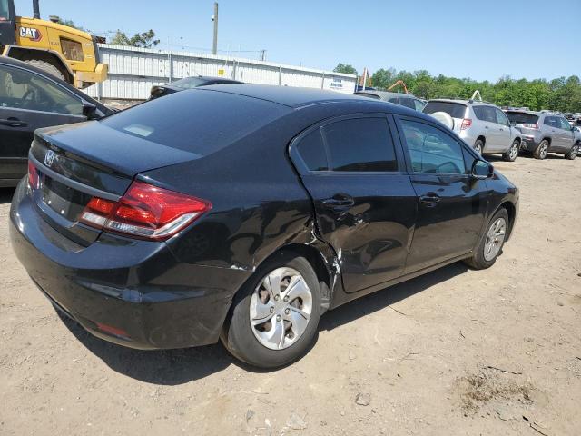 2HGFB2F51DH549728 - 2013 HONDA CIVIC LX BLACK photo 3