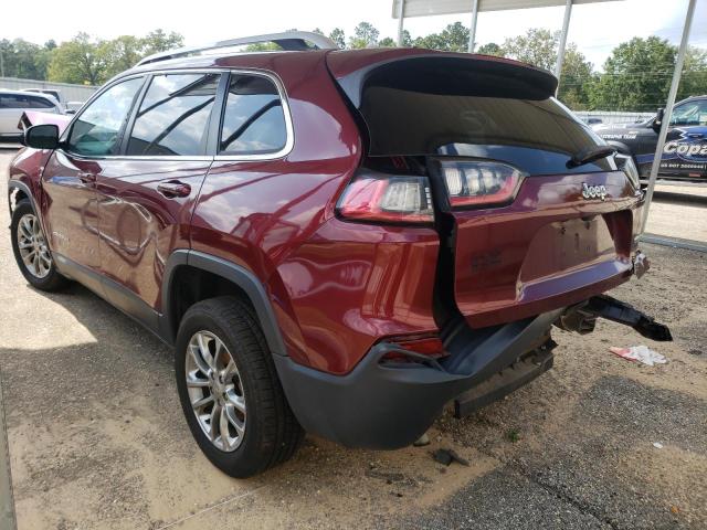 1C4PJLLB4KD202409 - 2019 JEEP CHEROKEE LATITUDE PLUS MAROON photo 2