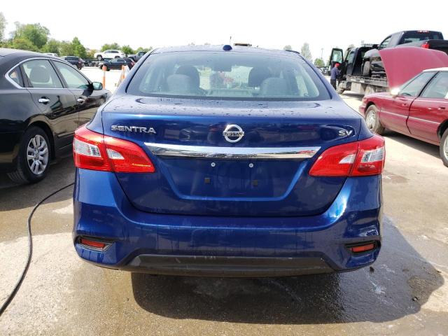 3N1AB7AP4HY399213 - 2017 NISSAN SENTRA S BLUE photo 6