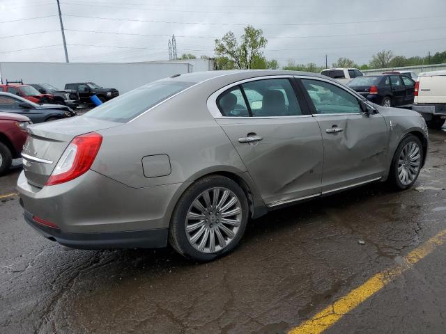 1LNHL9EK4FG603845 - 2015 LINCOLN MKS GRAY photo 3