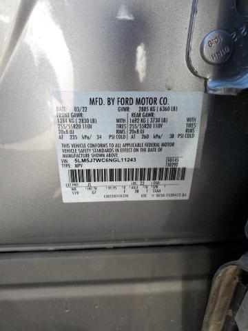 5LM5J7WC6NGL11243 - 2022 LINCOLN AVIATOR RESERVE SILVER photo 12