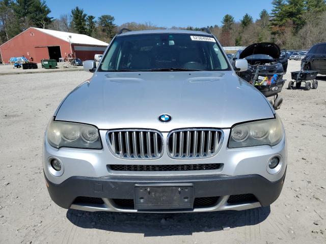 WBXPC93478WJ10659 - 2008 BMW X3 3.0SI SILVER photo 5