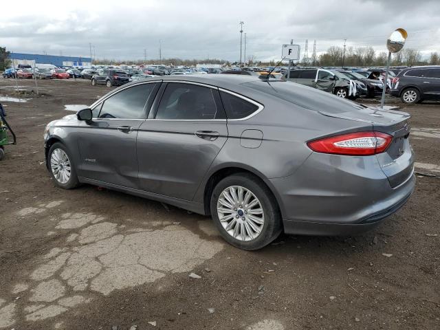 3FA6P0LU4ER296786 - 2014 FORD FUSION SE HYBRID GRAY photo 2