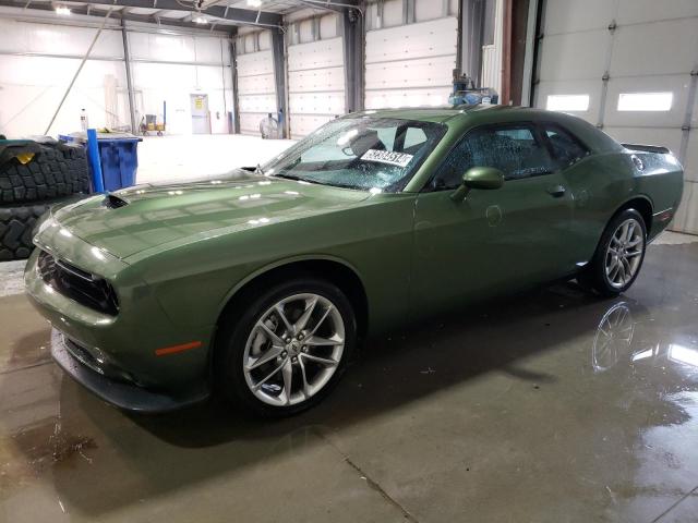 2C3CDZKG2NH160730 - 2022 DODGE CHALLENGER GT GREEN photo 1