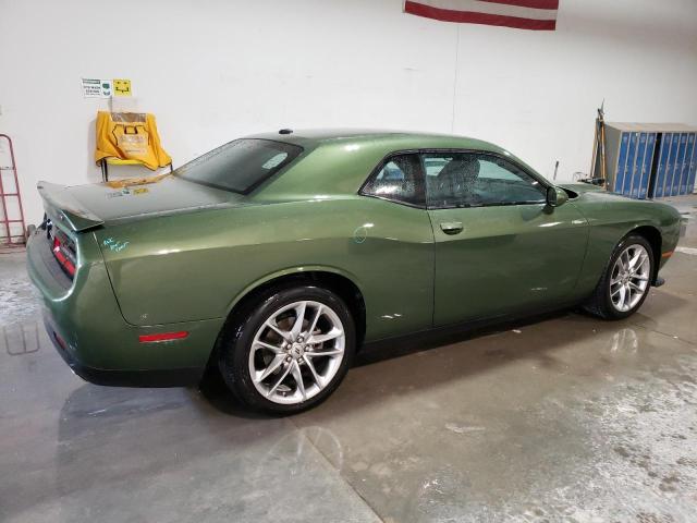 2C3CDZKG2NH160730 - 2022 DODGE CHALLENGER GT GREEN photo 3