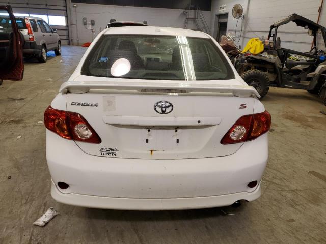 1NXBU4EE6AZ272583 - 2010 TOYOTA COROLLA BASE WHITE photo 6