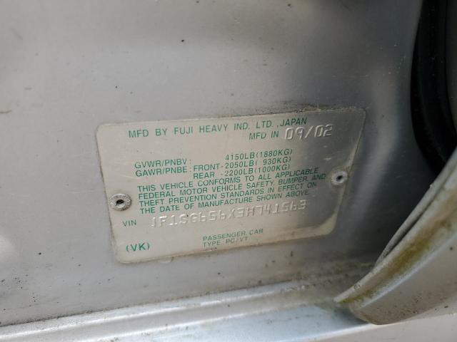 JF1SG656X3H741563 - 2003 SUBARU FORESTER 2.5XS Серебристый фото 13