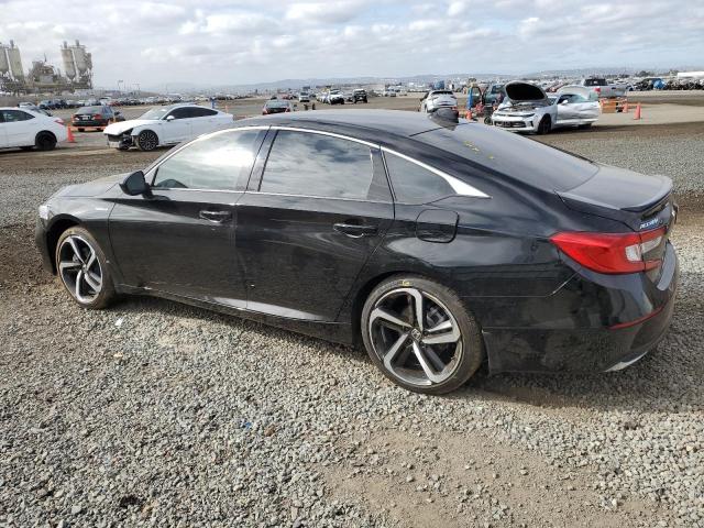 1HGCV3F25NA023074 - 2022 HONDA ACCORD HYBRID SPORT BLACK photo 2