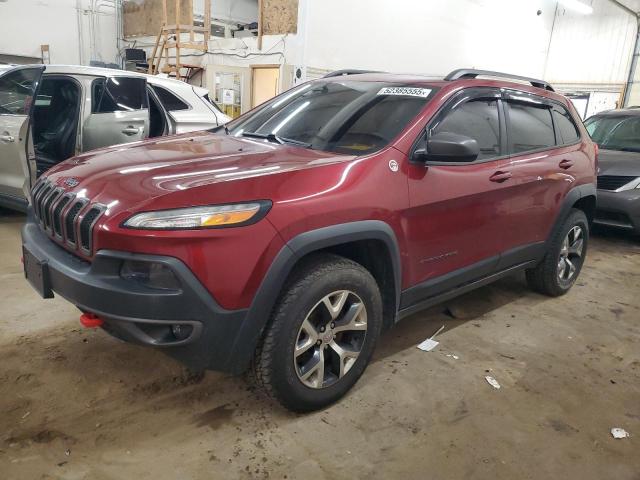 1C4PJMBS9FW509642 - 2015 JEEP CHEROKEE TRAILHAWK MAROON photo 1