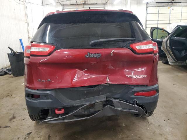 1C4PJMBS9FW509642 - 2015 JEEP CHEROKEE TRAILHAWK MAROON photo 6