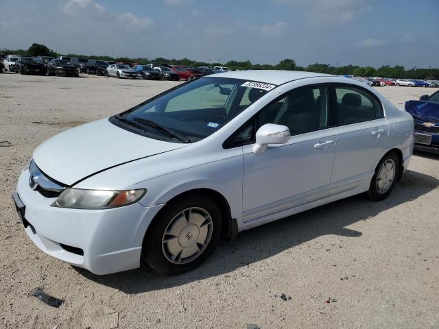 JHMFA362X9S012349 - 2009 HONDA CIVIC HYBRID WHITE photo 1