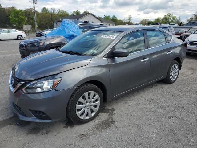 3N1AB7AP0KY241930 - 2019 NISSAN SENTRA S GRAY photo 1