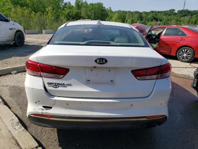 5XXGT4L37JG184839 - 2018 KIA OPTIMA LX WHITE photo 6