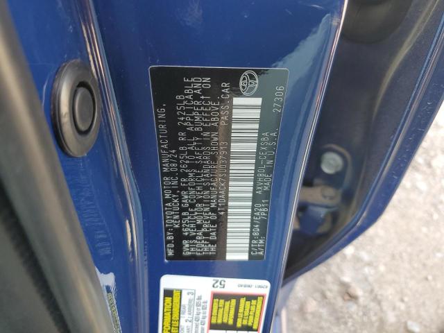 4T1DAACK7SU037913 - 2025 TOYOTA CAMRY XSE 蓝色 照片 12