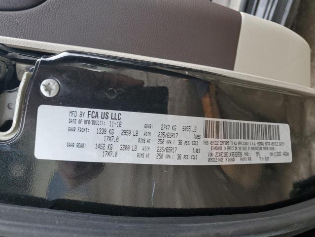 2C4RC1BG1KR592838 - 2019 CHRYSLER PACIFICA TOURING L CHARCOAL photo 13