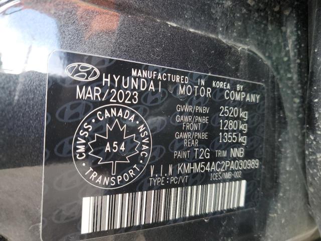 KMHM54AC2PA030989 - 2023 HYUNDAI IONIQ 6 LIMITED CHARCOAL photo 13