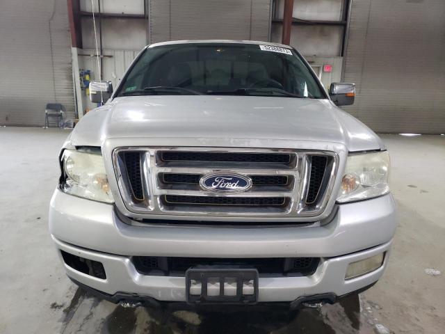 1FTRX14W65NB18331 - 2005 FORD F150 SILVER photo 5