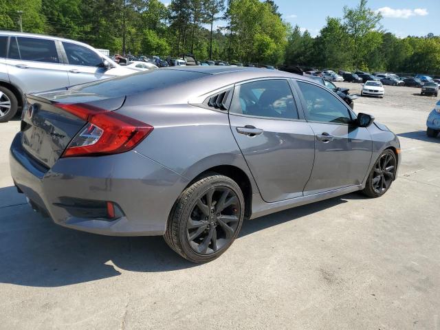 2HGFC2F88KH596436 - 2019 HONDA CIVIC SPORT GRAY photo 3