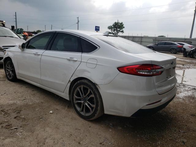 3FA6P0CD1KR224357 - 2019 FORD FUSION SEL WHITE photo 2