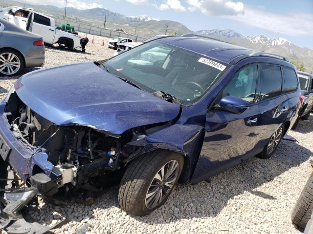 5N1DR2MM7HC657187 - 2017 NISSAN PATHFINDER S BLUE photo 1