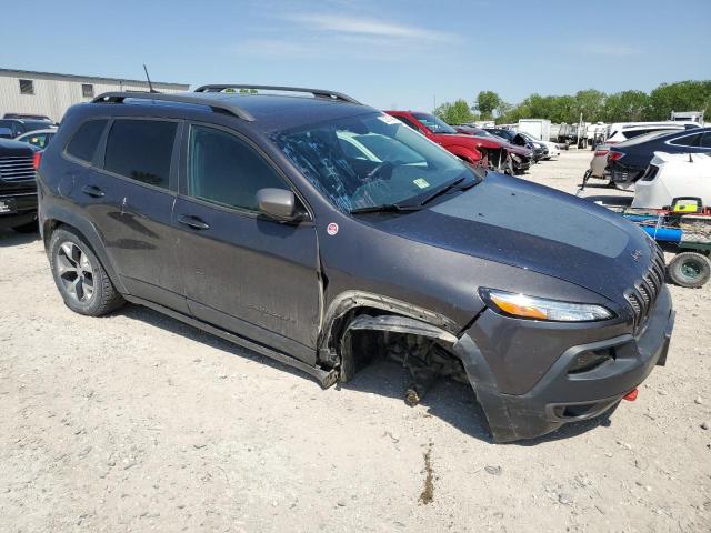 1C4PJMBS2HW664780 - 2017 JEEP CHEROKEE TRAILHAWK GRAY photo 4