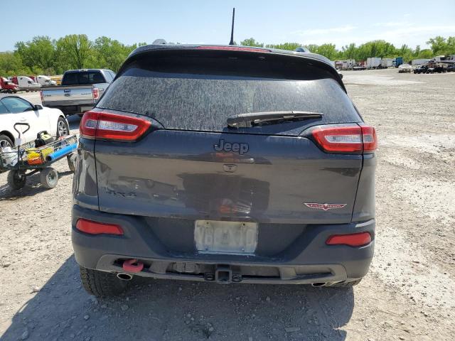 1C4PJMBS2HW664780 - 2017 JEEP CHEROKEE TRAILHAWK GRAY photo 6