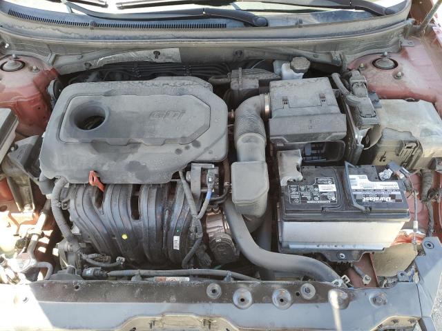 5NPE24AF6KH767867 - 2019 HYUNDAI SONATA SE RED photo 11