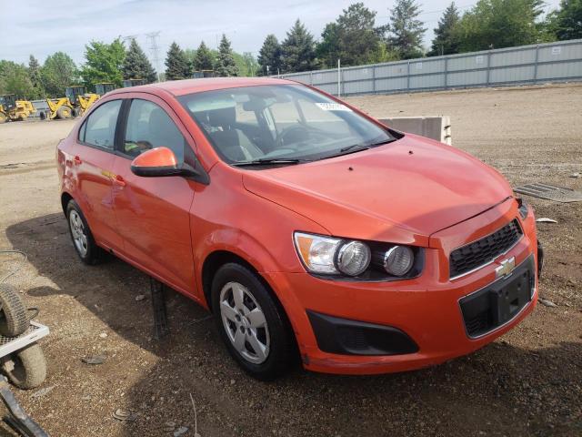 1G1JA5SHXD4169466 - 2013 CHEVROLET SONIC LS ORANGE photo 4