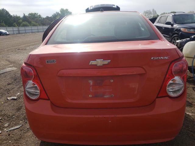 1G1JA5SHXD4169466 - 2013 CHEVROLET SONIC LS ORANGE photo 6