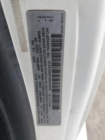 3VWPG3AG1AM010216 - 2010 VOLKSWAGEN NEW BEETLE WHITE photo 13